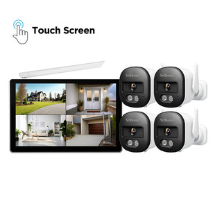 Srihome 5 million HD touch screen monitoring suit 4/8 smart camera WiFi hard disk video recorder