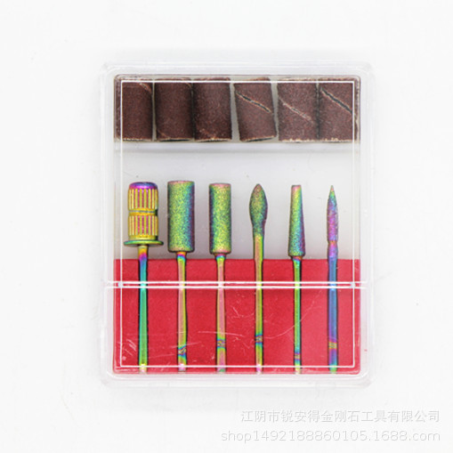 supply Nail enhancement Grinding head Grinding machine Diamond Grinding bit polish tool Colorful Nail enhancement nail