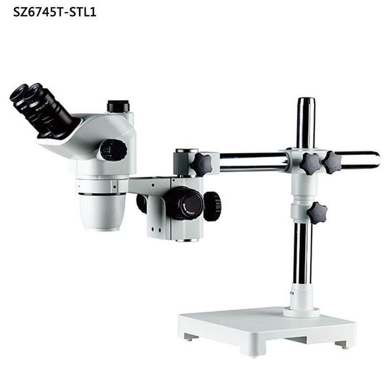 SZ6745T-STL1单臂万向支架三目体视显微镜物镜0.67-4.5连续变倍