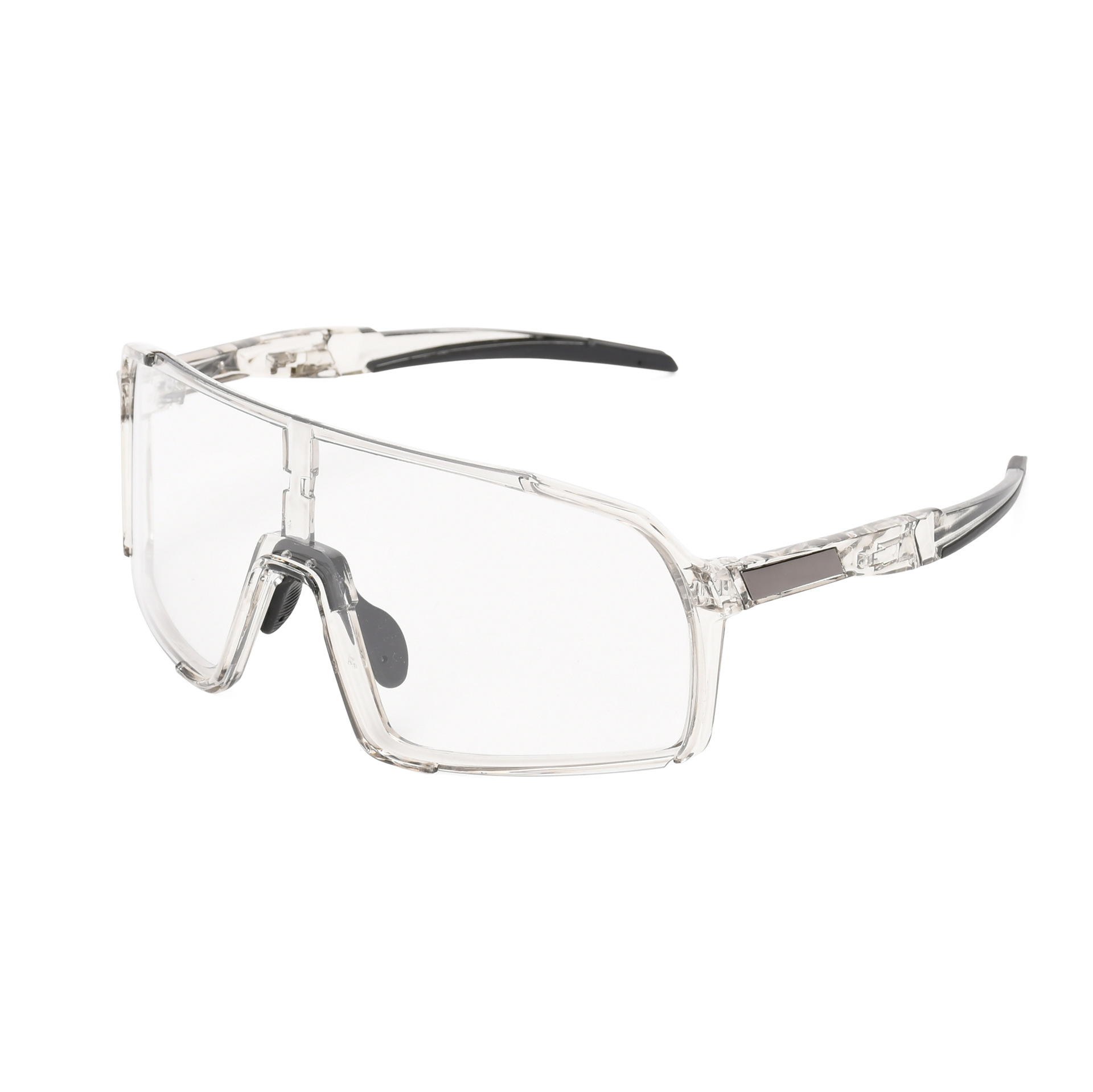 밝은 회색 프레임, 검은색 다리와 꼬리, 전체적으로 변색된 회색 조각