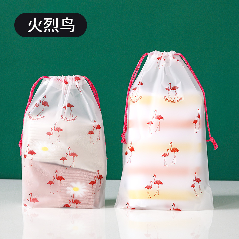 En stock PE oso Cordón de plástico cordón calcetines embalaje transparente cordón bolsa ropa zapatos almacenamiento al por mayor bolsa