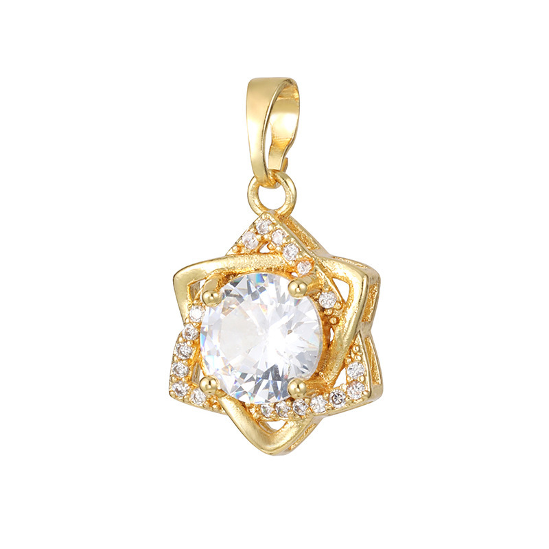 Joyas transfronterizas colgante de rubí esmeralda ligero de lujo accesorios de acero de titanio collar no decolor cadena clavícula