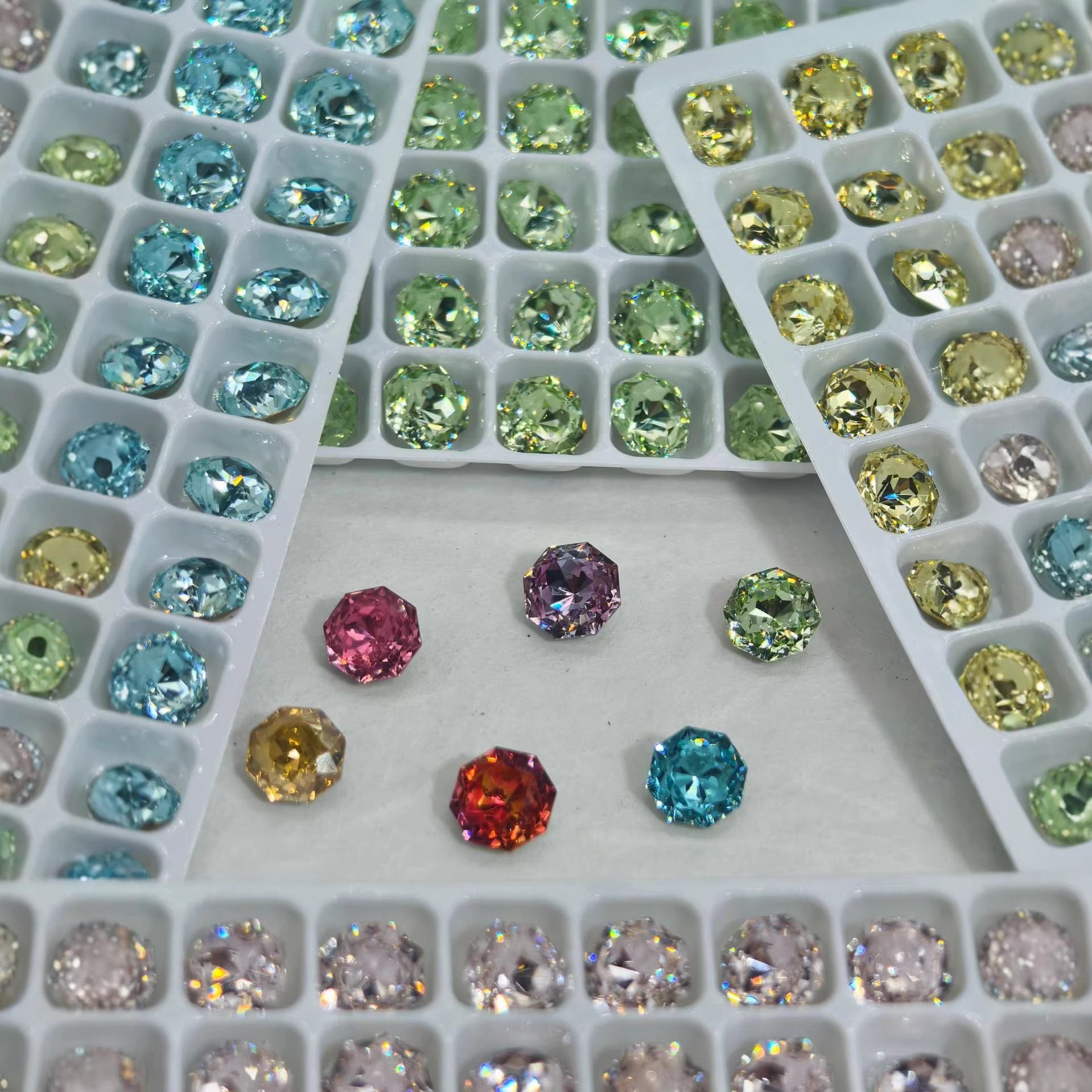 K9 Kristal Rhinestones Dırnaq və Zərgərlik Üçün 6mm