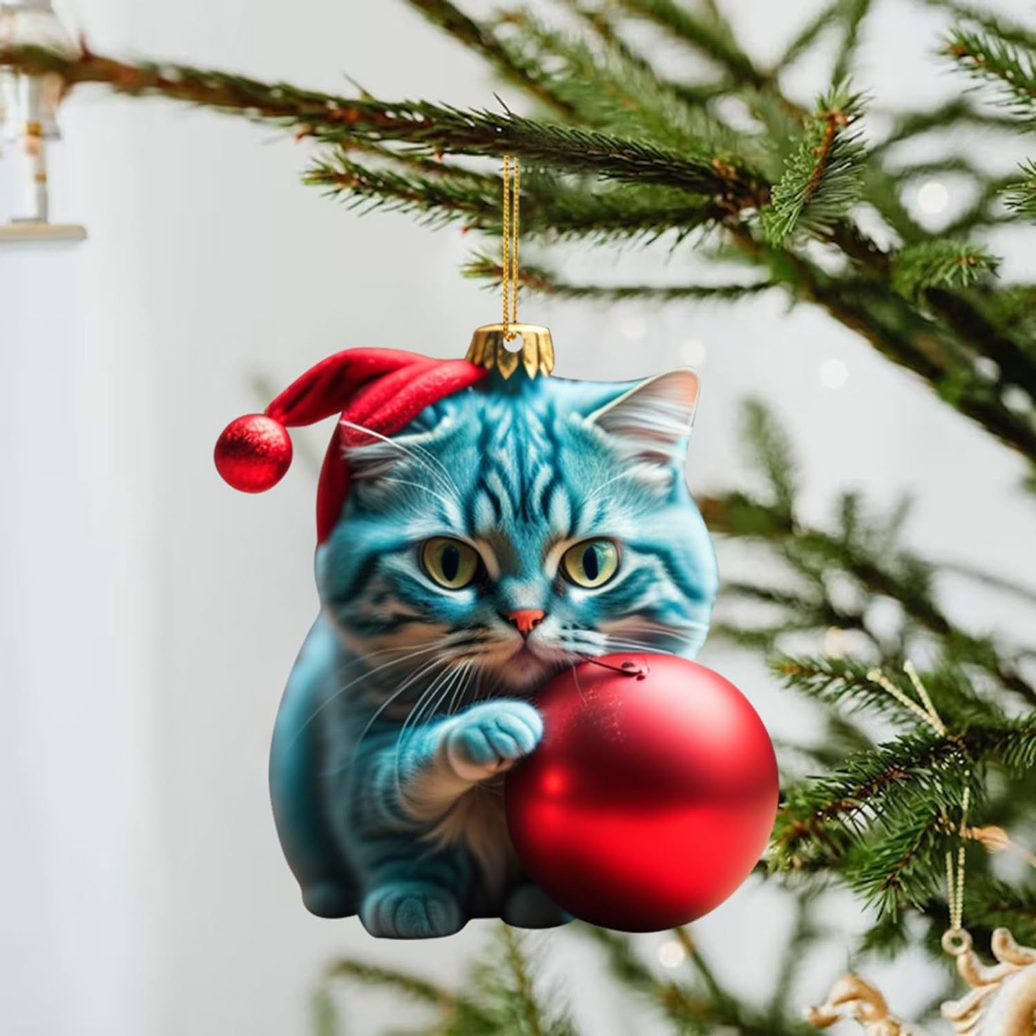 Transfronterizo nuevo creativo de Navidad Gatito Coche colgante mochila colgante de Navidad decoración del hogar regalo image 16