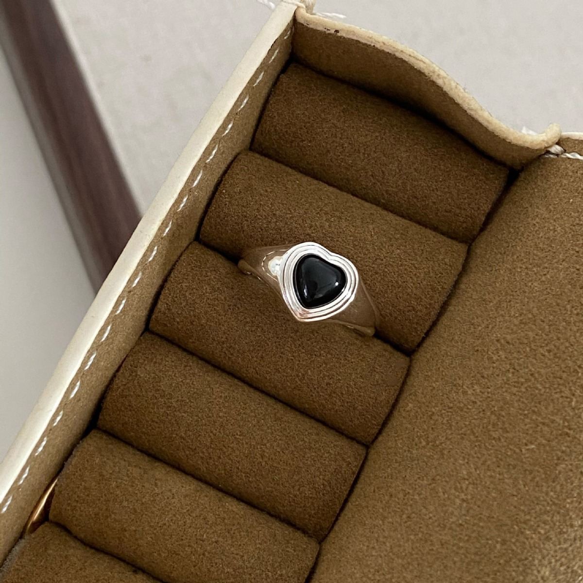 Liquidación todo partido anillo abierto personalidad de la moda femenina elástico roto plata amor S925 anillo apilado Internet celebridad anillo de dedo índice