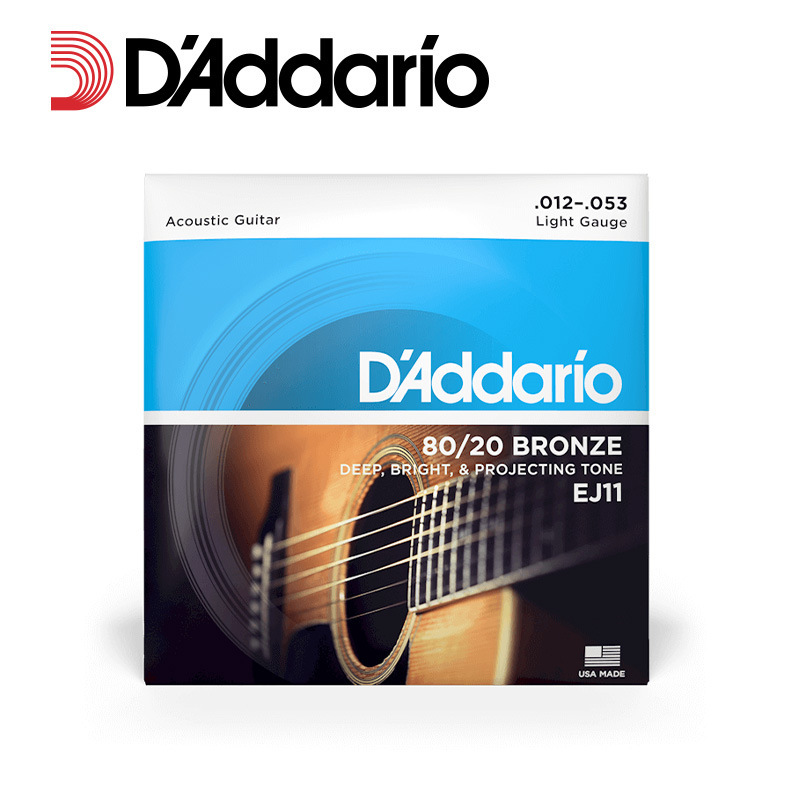 アメリカ製 D'Addario フォークギター弦 正規品 木製ギター弦 6本セット EJ16 リン銅真鍮|undefined
