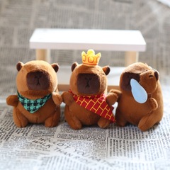 可愛萌卡皮巴拉掛件毛絨玩具卡通公仔包包掛飾玩偶鑰匙扣抓機娃娃