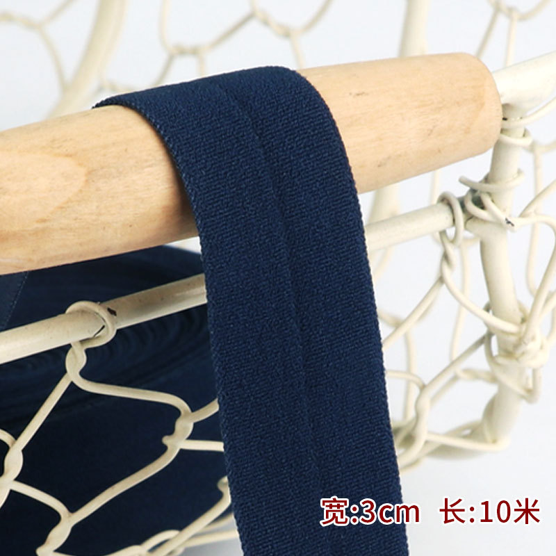 Tira de borde elástico de algodón accesorios de tela tira de borde de ropa de bebé cinta ropa interior banda elástica correa de tela plegable