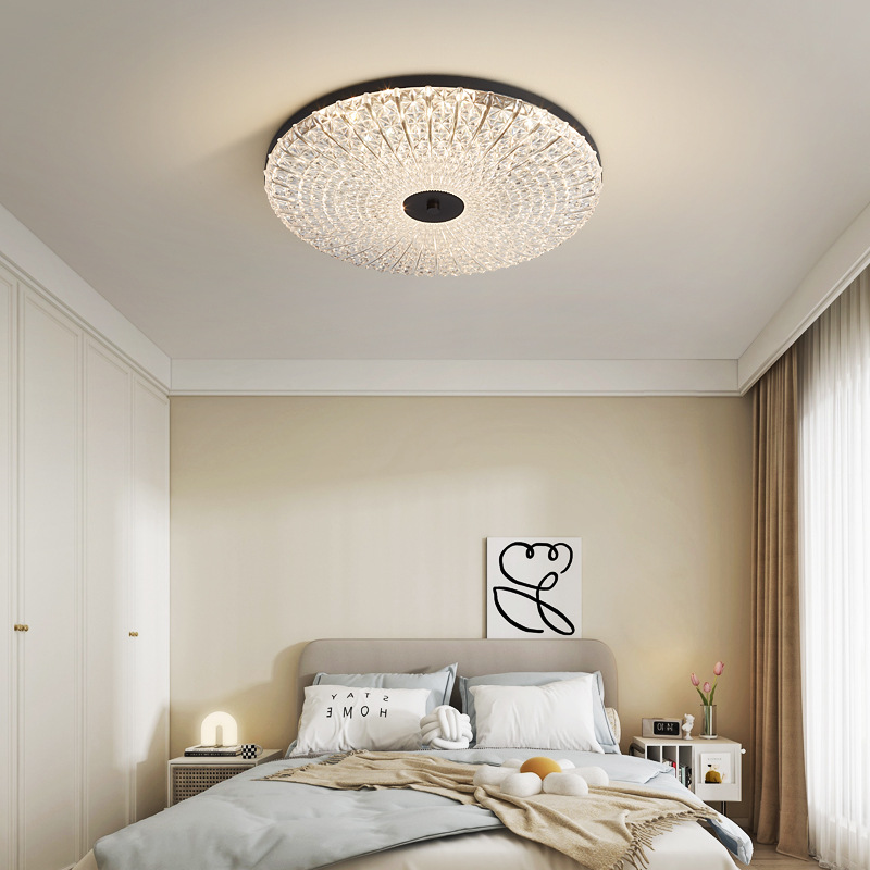 All Copper Light Luxury Ceiling Lamp Led Super Bright Full Spectrum Eye Protection Simple And High-end Living Room Restaurant Internet Celebrity Bedroom Lamp