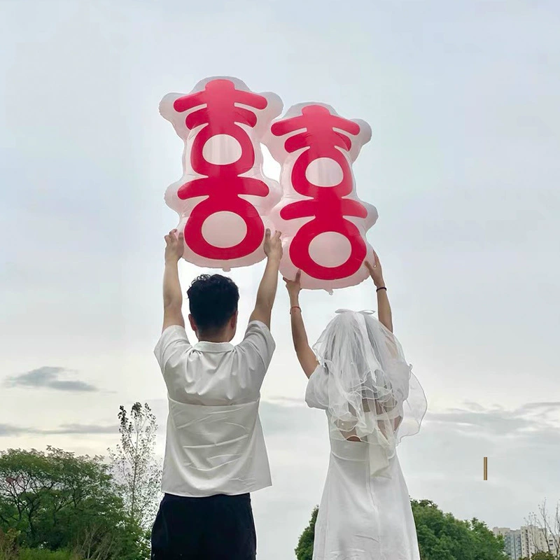 Xiaohongshu, та же модель, ультра популярный шарообразный алюминиевый фольгированный свадебный сертификат, фотоподручной фольгированный шар прочность свадьбы