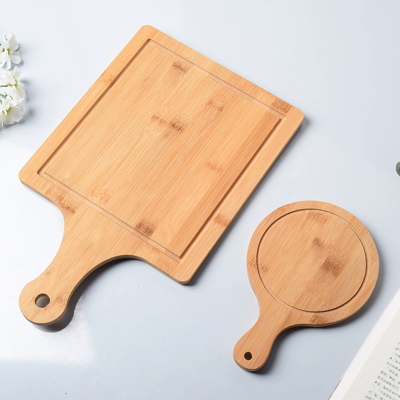 Оптовая бамбуковая круглая Квадратная тарелка для пиццы Западный Ресторан Кафе отель домашняя выпечка пиццы