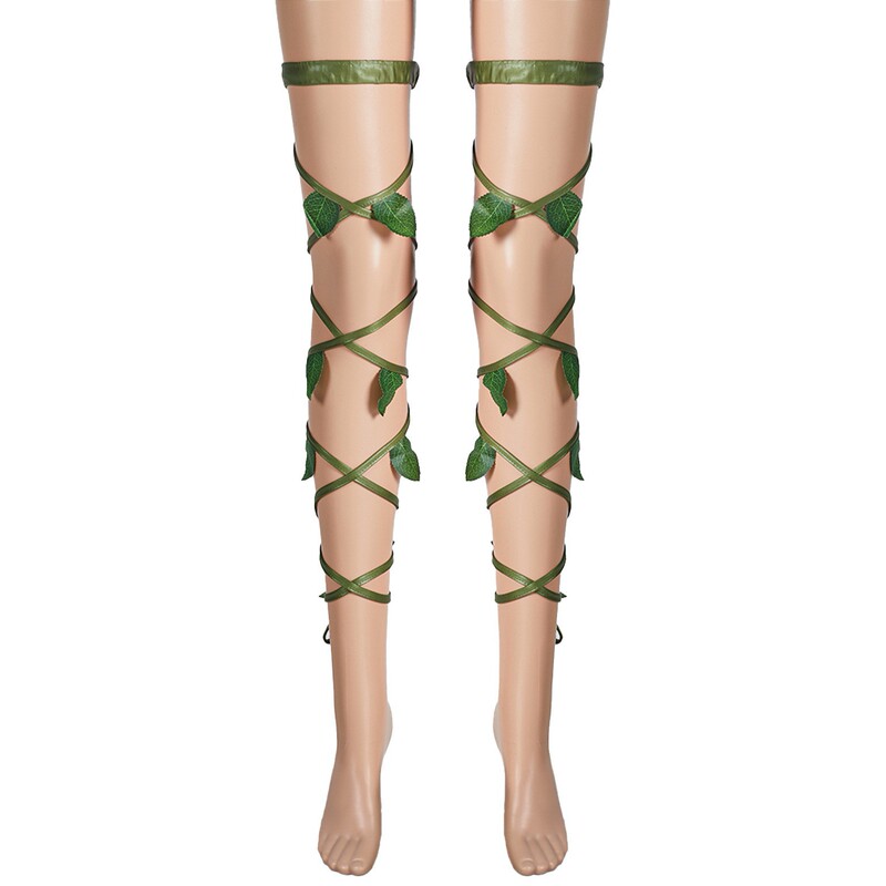 Patent Leather Lace Sexy Leaf Leggings