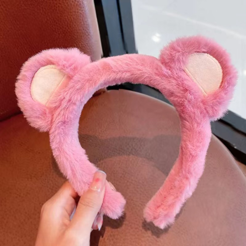 Internet Celebrity Rabbit Ears Fluffy Hair Band Female Face Wash Hair Band Hair Band High Skull Top Cute Playful Hair Accessories