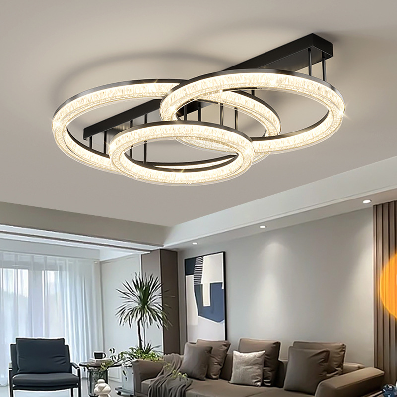 Luz de sala de estar minimalista italiana atmósfera doméstica de espectro completo para proteger los ojos 2025 nueva moderna y simple lámpara de techo del dormitorio