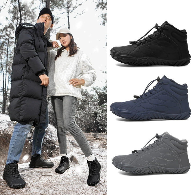 Трансграничная новая уличная хлопковая обувь для мужчин и женщин, удобные и теплые хлопчатобумажные ботинки, бархатные и утолщенные зимние ботинки, повседневная хлопковая обувь для пар.