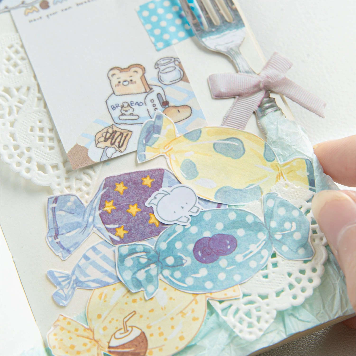 Момо записки Post-it Candy Department House Series Cartoon Hand-drawn Healing Illustrations Стикеры для учебы и офиса Сообщения