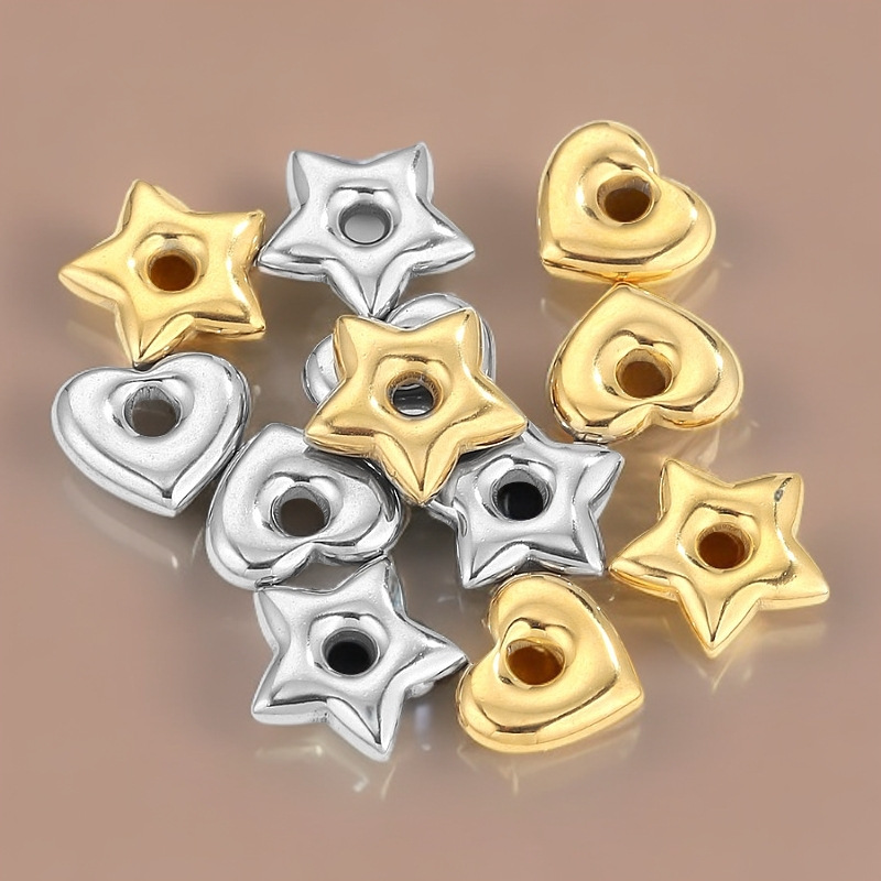 5g Weight 0.03µm Gold Plating Thickness PVD Coated Gold Plating Process Spacer Bars Jewelry Making Type 18K Real Gold Plated Plating Material 5 PCS/Package Quantity Stainless Steel Material Triangle, Moon, Flower Pattern Casual, Cute, Simple Style Style Plating Craft 5 PCS/Package Stainless Steel Triangle Moon Flower Spacer Bars DIY Ornament Accessories 1