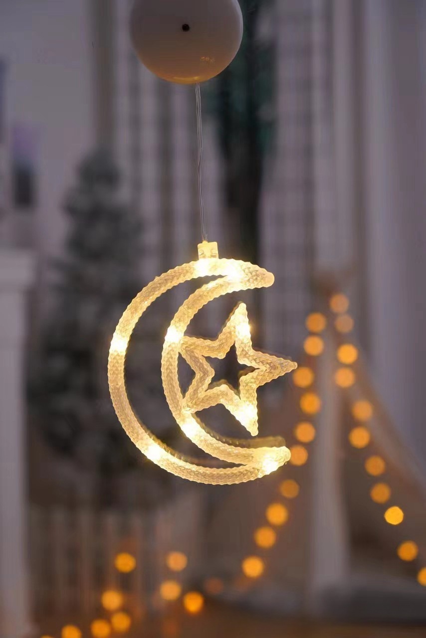 LED decoración de Navidad lámpara de succión muñeco de nieve árbol de Navidad lámpara de la batería ins viento ventana diseño caja de la batería forma lámpara colgante