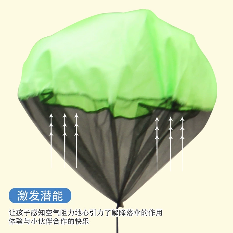 Children's hand throw parachute toy with soldiers with soldiers outdoor park sports sky flying umbrella Amazon wholesale