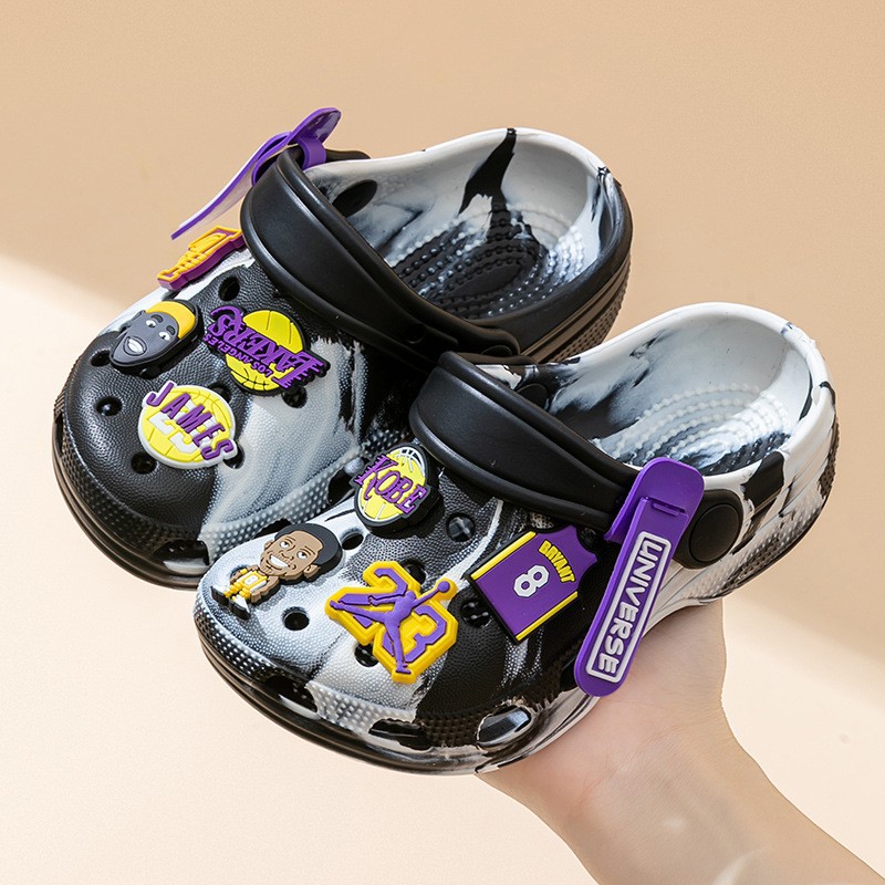 Zapatillas de verano para niños EVA resbaladizo pedazo de mierda sensación de cabeza transpirable niña usaba zapatos de agujero de playa de niños image 15