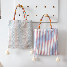 2025夏季甜美民族风新疆手提包女小众设计大容量布袋包托特包包