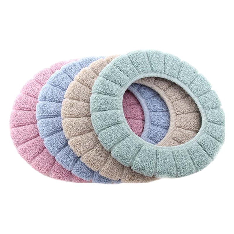 Factory Direct Sales Household Toilet Seat Cushion, Thickened Toilet Cover, Clean O-Shaped Nordic Color, Dual Color Toilet Seat Cushion