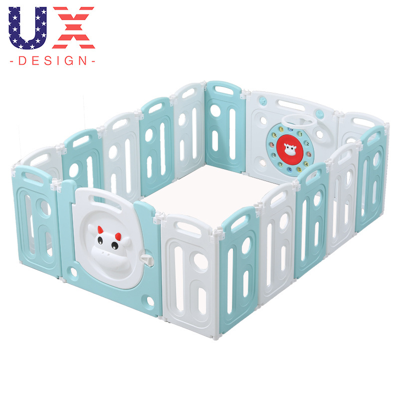 Youxue valla de protección infantil valla de juego para bebés valla plegable para pisos domésticos interiores para niños pequeños al por mayor