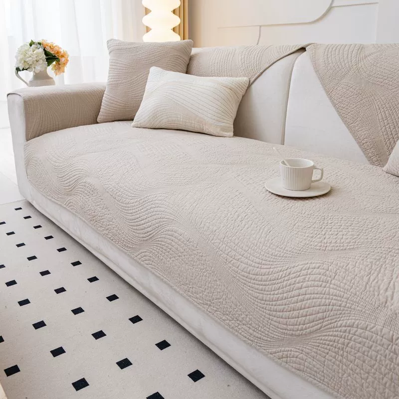 sofa cover scandinavian four‑season non‑slip seat protector, pillow/pillowcase options, multiple sizes