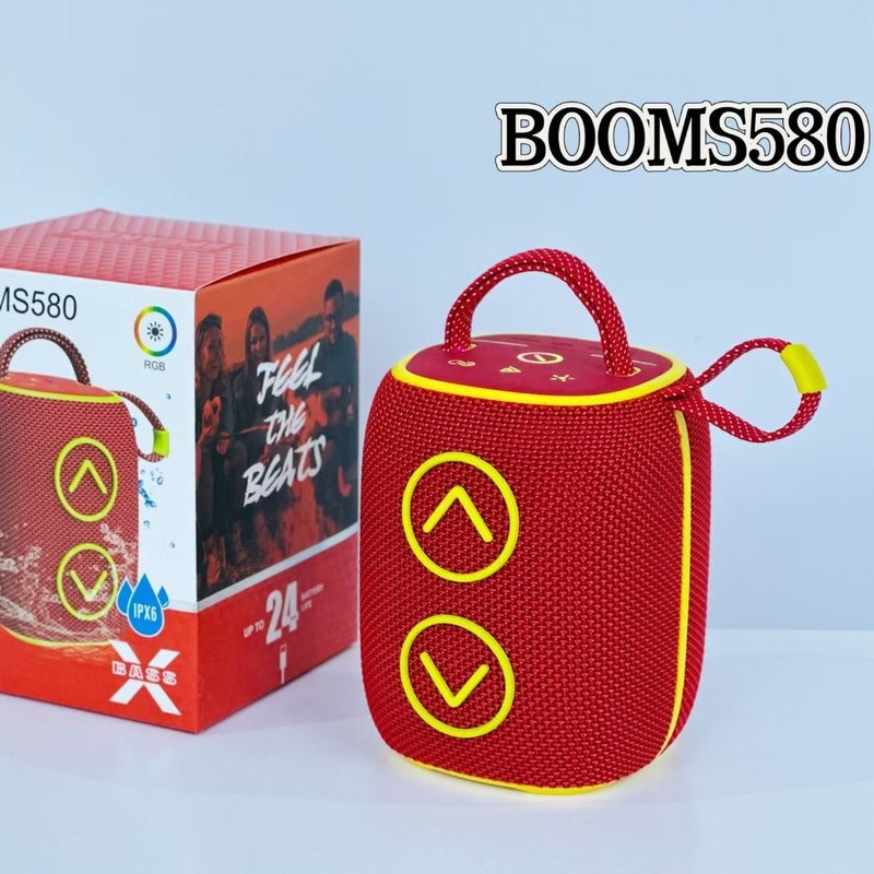 クロスボーダー新型無線bluetoothスピーカー重サブウーファデスクトップ屋外手提げ布網音響BOOMS580|undefined