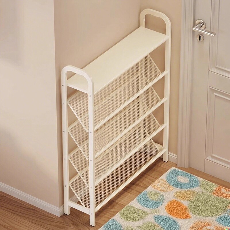 Shoe Rack for Home Entrance, Multi-Layer, Small and Narrow, Behind the Door, Layered Shoe Storage Rack, Ultra-Thin, Simple Entryway Shoe Cabinet Shoe Rack for Home Entrance, Multi-Layer, Small and Narrow, Behind the Door, Layered Shoe Storage Rack, Ultra-Thin, Simple Entryway Shoe Cabinet
