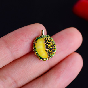 Japanese and Korean fruit durian small collar pin creative personality cute anti-exposure buckle cute clothes hat accessories ins style