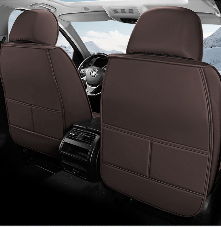 Car Seat Cushion, Waist Support, Wing Protection, Five-Seater Four-Season Cushion, All-Inclusive Seat Cover, Seat Cushion, Nappa Leather, Amazon Europe and America Cross-Border