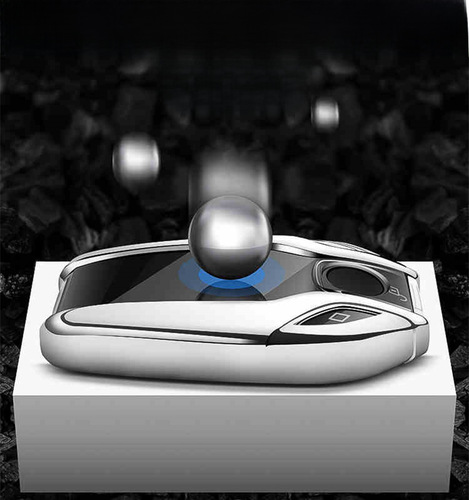 BMW 7 Series Key Case Compatible with 740, New 5 Series 530L, 6 Series GT Cars, x3 Liquid Crystal TPU Car Key Fob Case