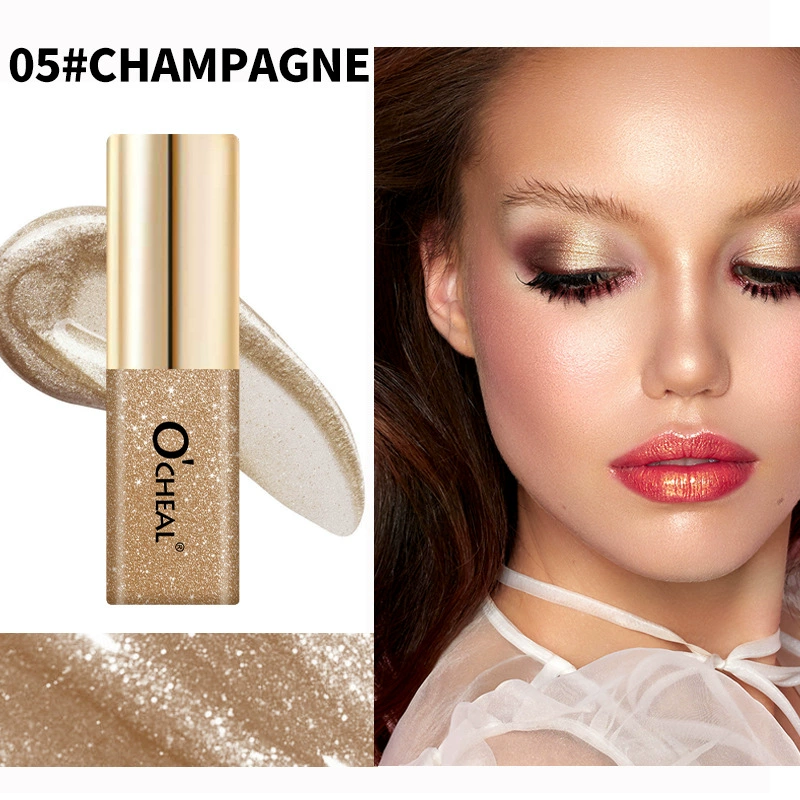 Small eyeshadow highlighter, 7 shimmering colors, 3.5 g compact tube