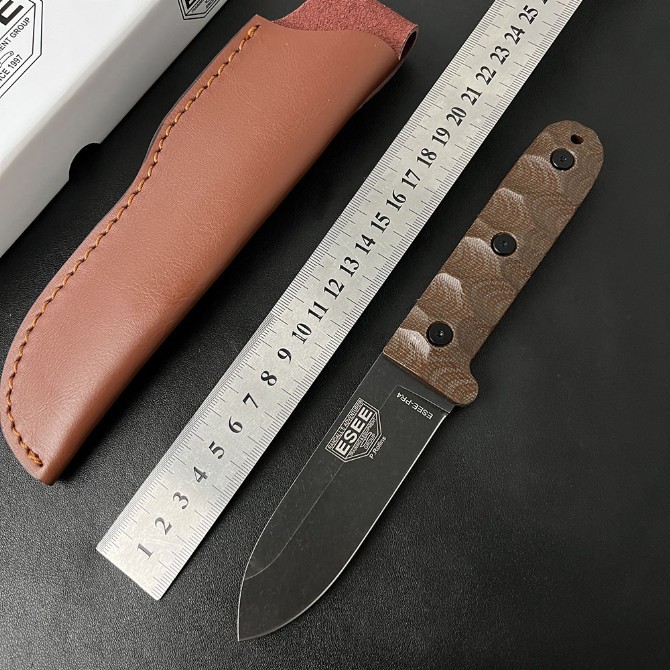 ESEE-PR4丛林小直刀 一体化直刀户外露营便携多功能水果刀工具刀