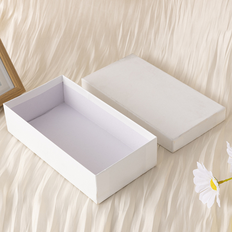 Customized Long Wallet Box, High-End Heaven and Earth Cover Bookmark Box, Rectangular Exquisite Black Luggage Tag Packaging Box.