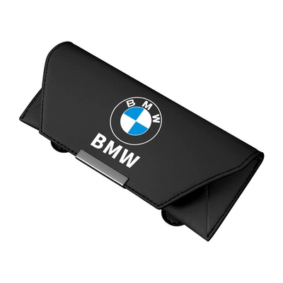 Suitable for Bmw X1X2X3X5/3 Series Gt1 Series 2 Series 5 Series 7 Series Car Glasses Case Clip Interior Non-Destructive Installation (Car Glasses Clip/Bill Clip) - black