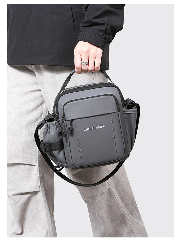 2025 New fashionable men's bag, large-capacity single-shoulder bag, durable backpack, multi-pocket business casual men's crossbody bag undefined