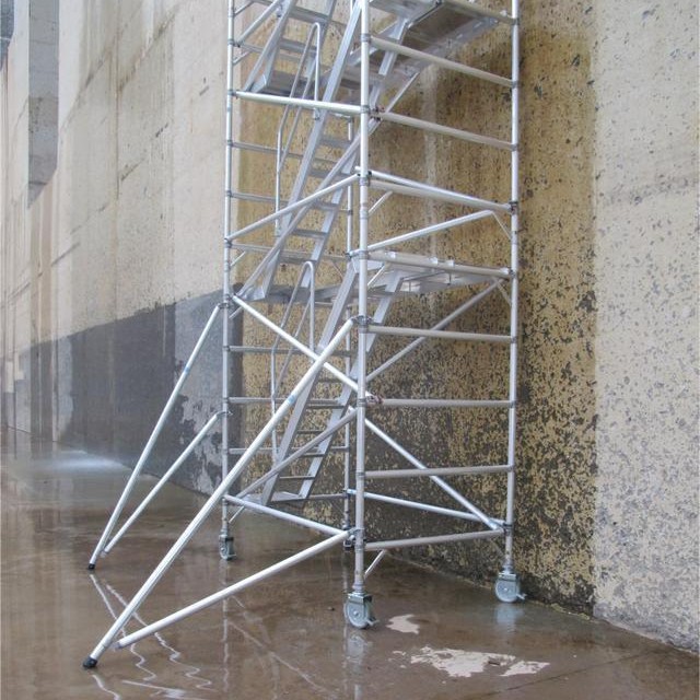 外贸外销铝合金脚手架生产厂家铝合金脚手架租赁创意款一件起订脚