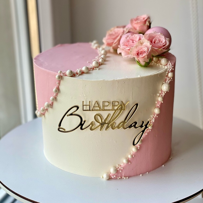跨境ins风生日快乐英文字母亚克力蛋糕侧面装饰派对用品厂家直供|undefined