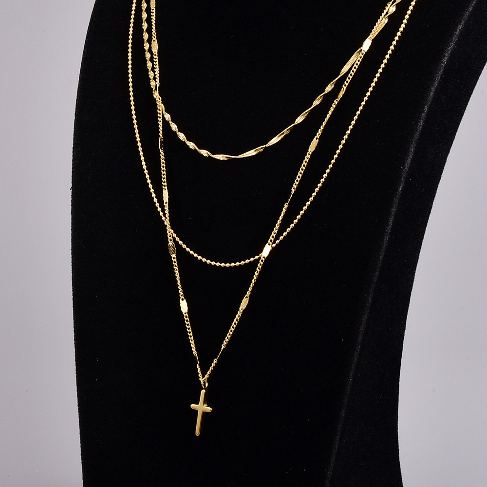 Minimalist Layered Necklace In Gold Delicate Chain Quiet Luxury_voghion.com