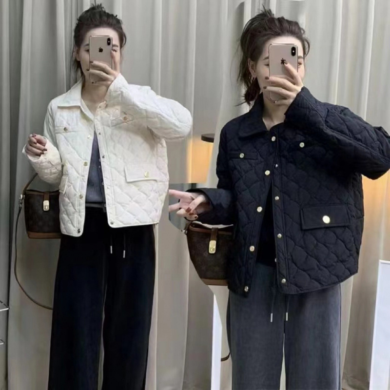 短款轻薄百搭棉服女年秋冬季新款时尚小香风小个子棉衣外套潮|undefined