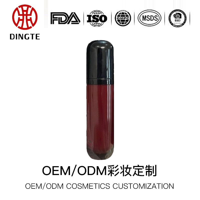 Private label black floral translucent mirror lip glaze, moisturizing, long-lasting, waterproof, non-transferable, highly pigmented, custom-made for women Private label black floral translucent mirror lip glaze, moisturizing, long-lasting, waterproof, non-transferable, highly pigmented, custom-made for women