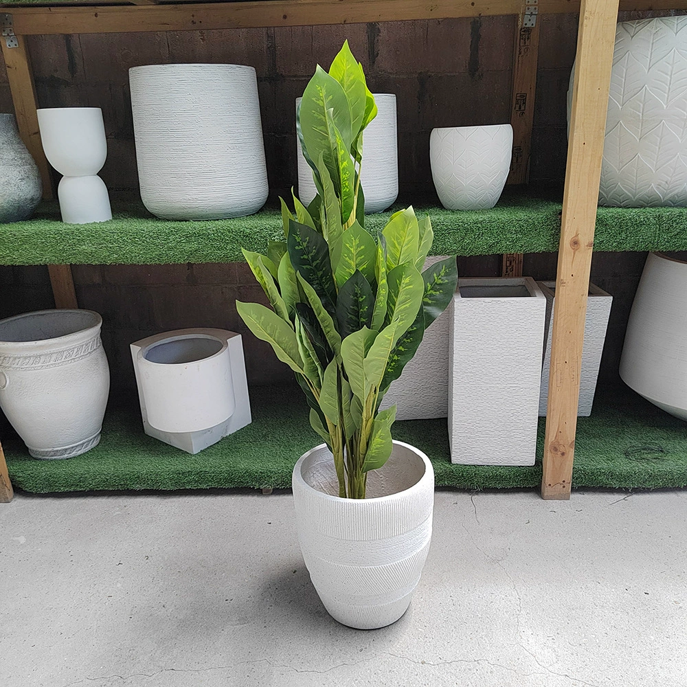 Round flowerpot, realistic furniture