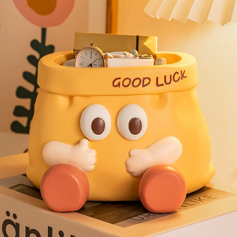 Cartoon remote control for keys, table storage box, decorations for living room, home decor