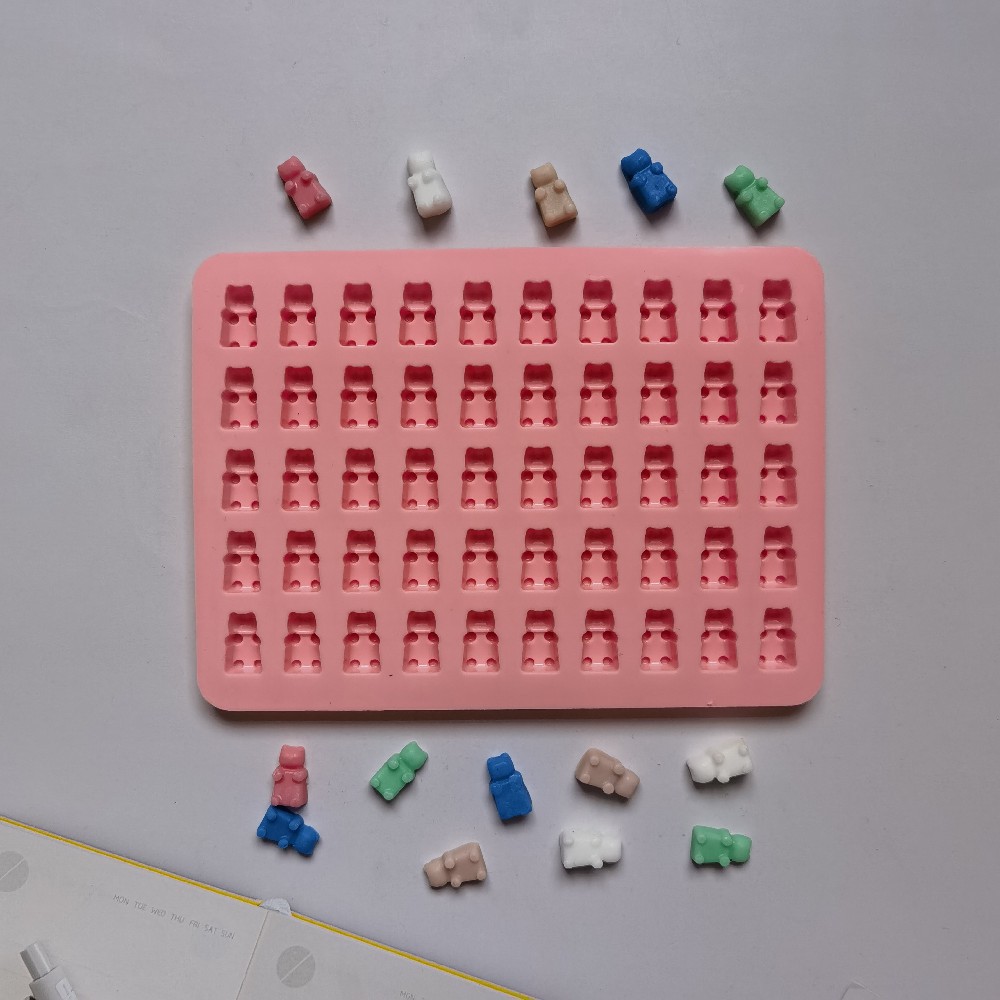 50 Lian Bear Chocolate 300 Molde de silicona Pudín Molde de postre Decoración de pasteles Utensilios para hornear de cocina