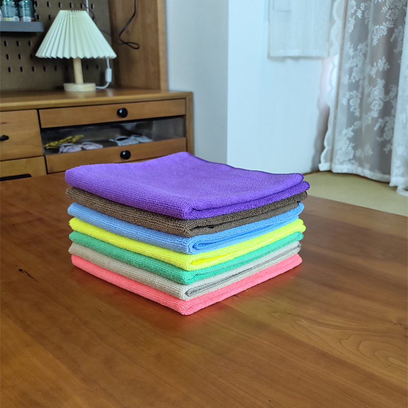 Tricot Towel Fabric Absorbs Water and Does Not Shed Easily. Housekeeping Cleaning Cloth, Thickened Cleaning Cloth, European Style, Easy to Clean