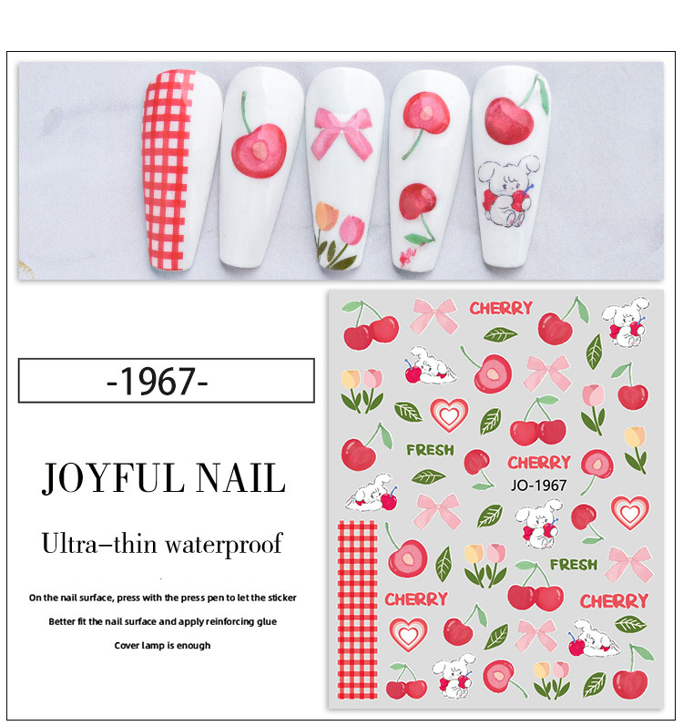 Cute Fruit Plastic Nail Patches Nail Supplies display picture 4