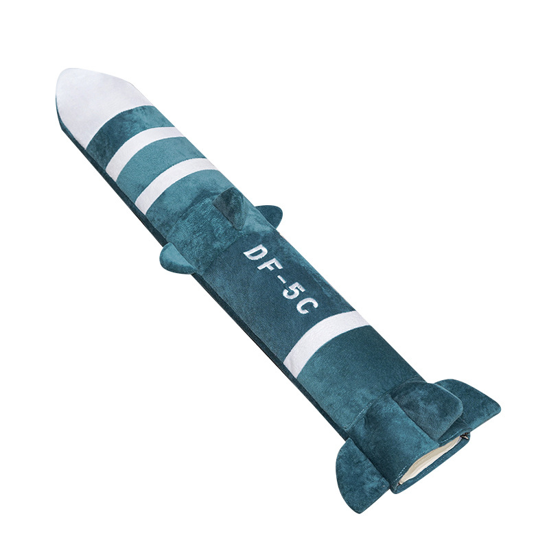 Cohetes creativos Dongfeng larga bolsa de agua caliente lanzador espacial Dongfeng misiles almohada DF5C61 almohada de peluche