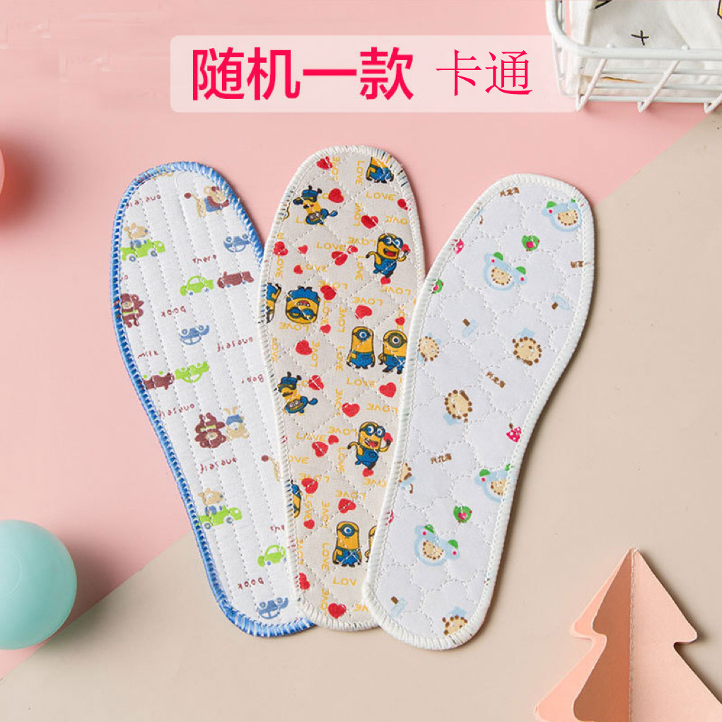 Plantillas para niños, plantillas lindas para niños, desodorantes, absorbentes de sudor, transpirables, niños y niñas, plantillas de algodón universales para bebés